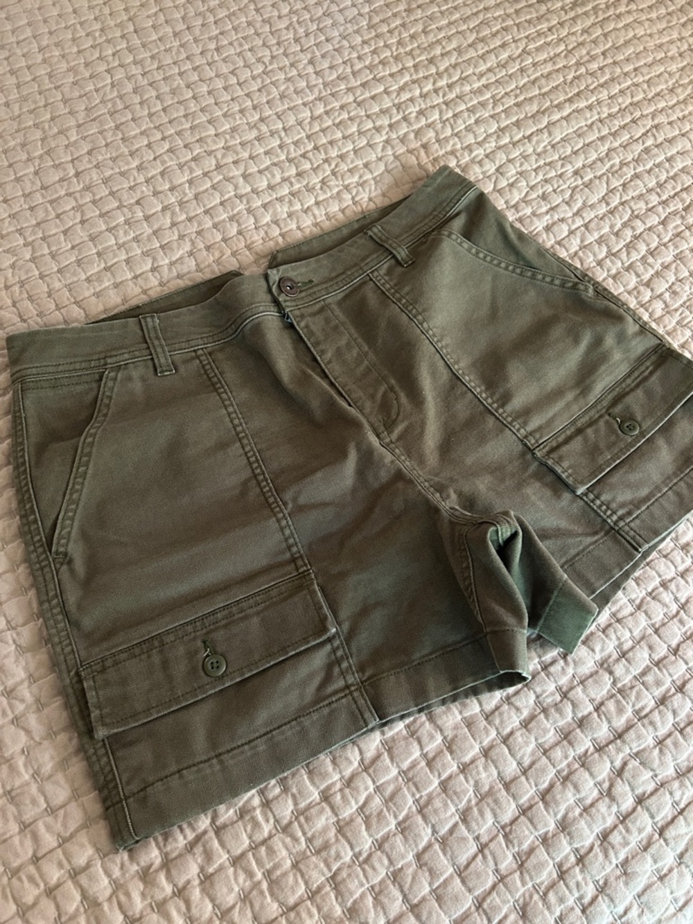 REI COOPERATIVE Olive Green Canvas Shorts